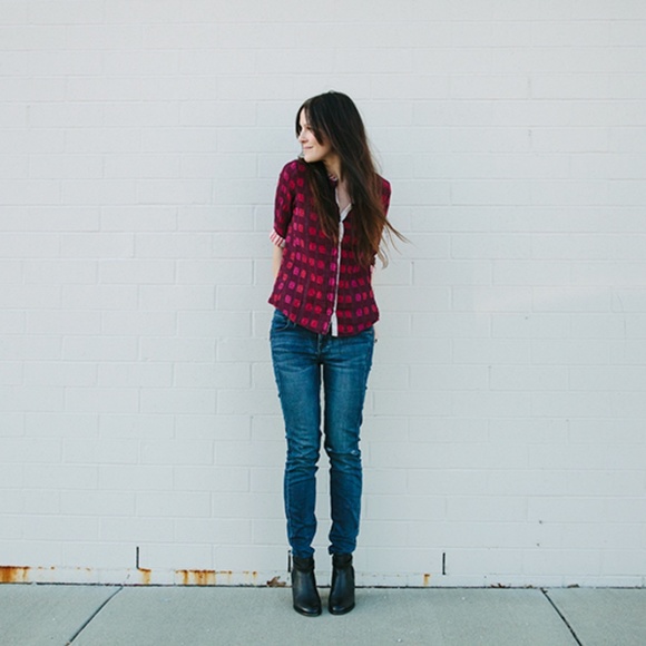 Madewell Lonnie Strap Black Stacked Heel Ankle Bootie - Picture 8 of 10
